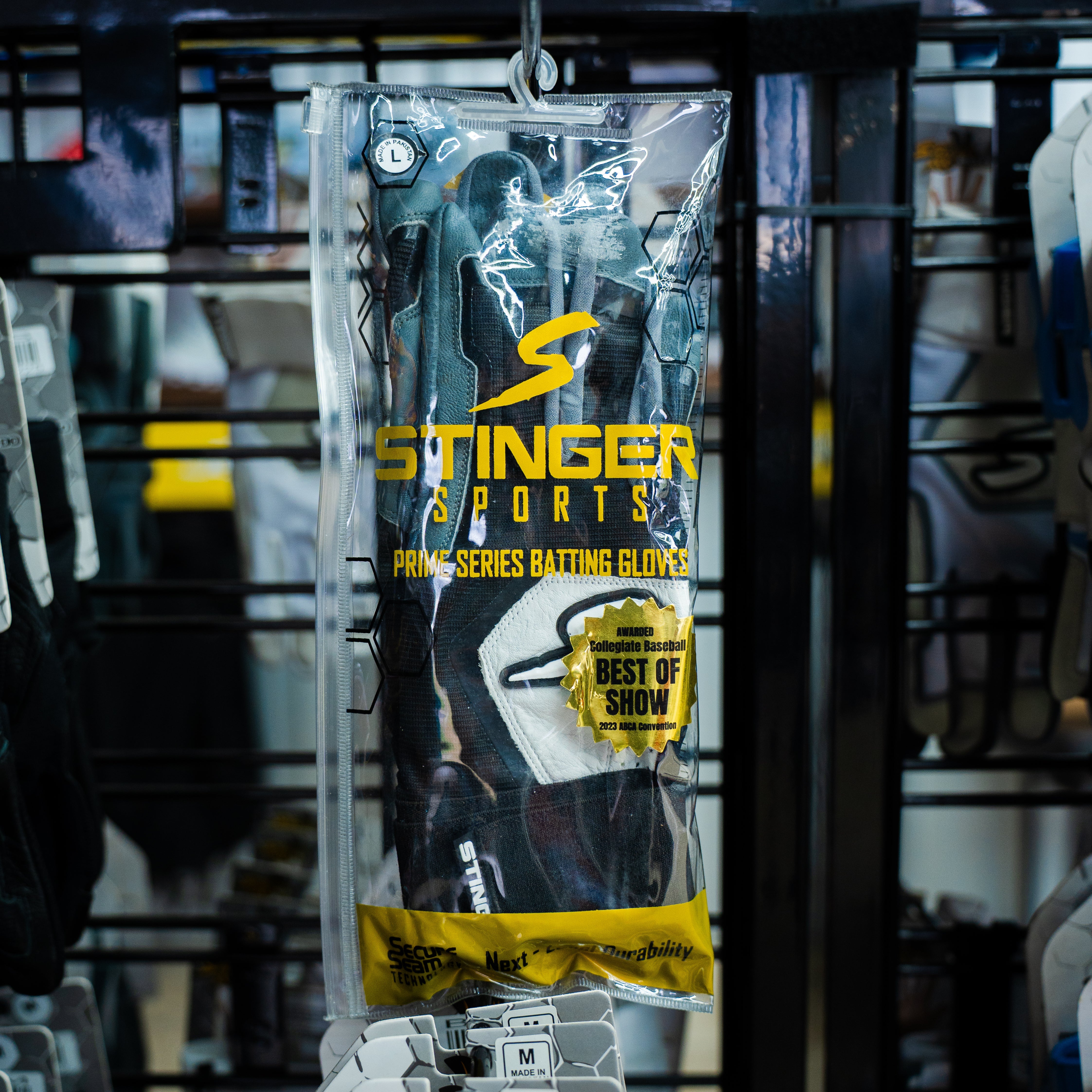 Winder Series Batting Gloves - Graphite/black & White