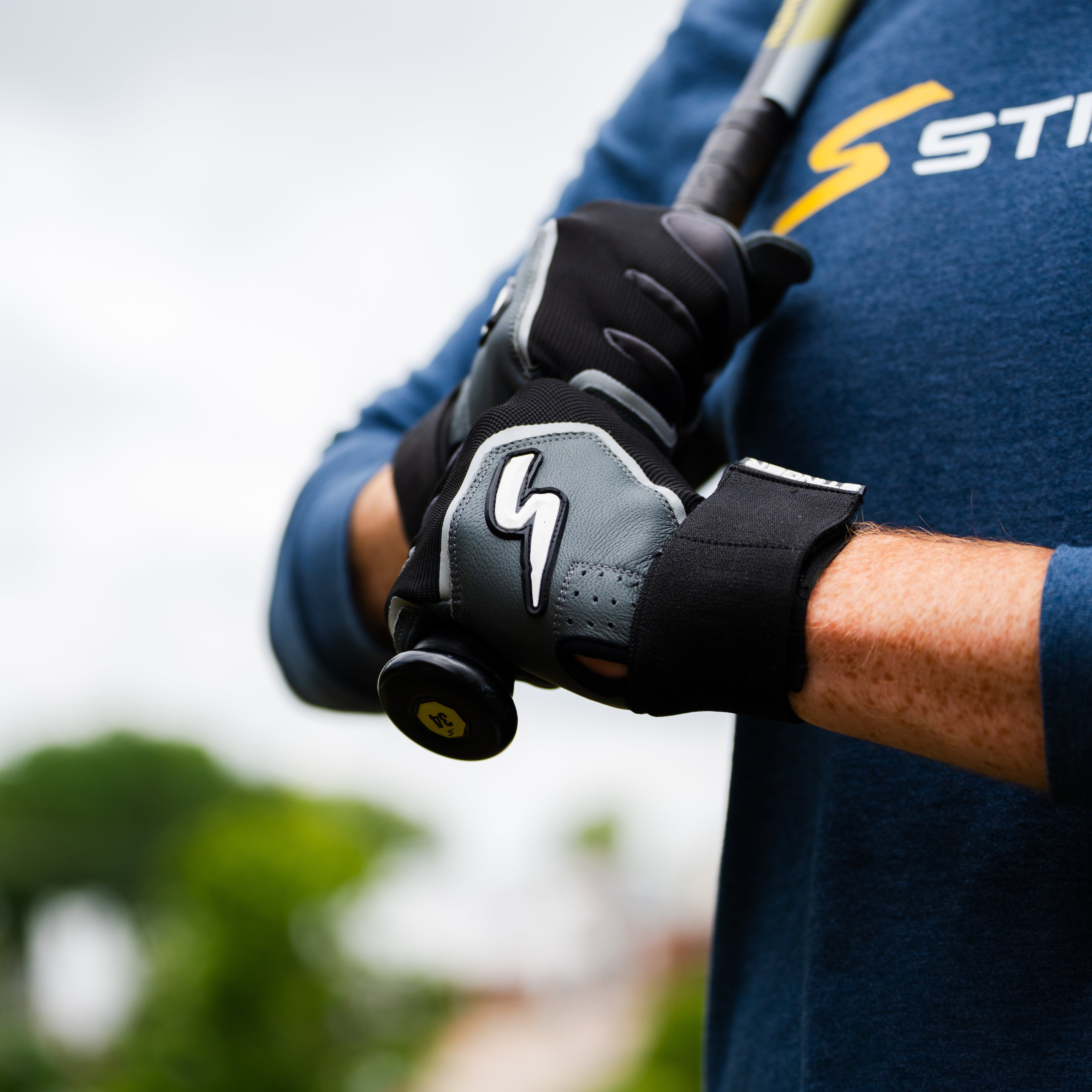 Winder Series Batting Gloves - Graphite & Black