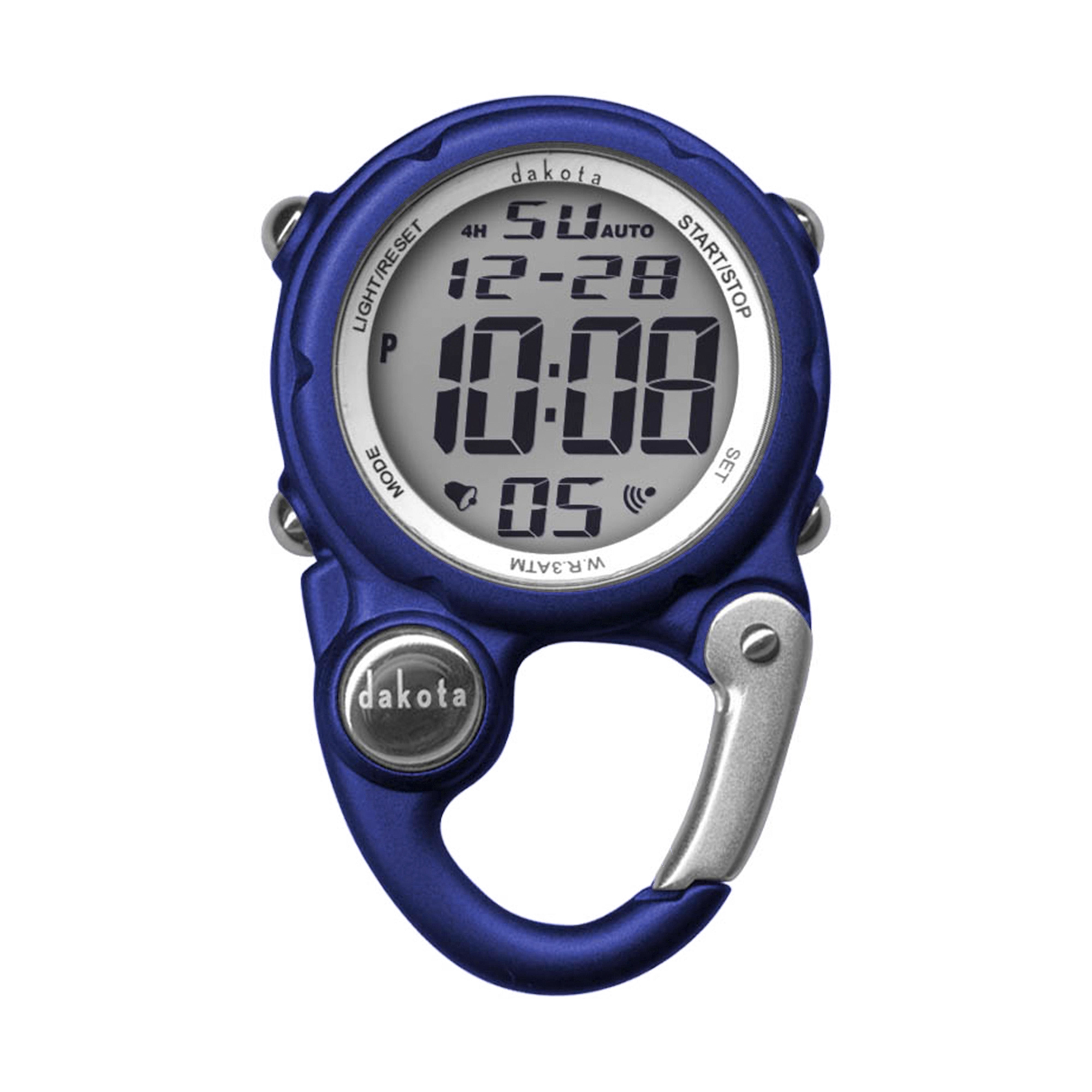 Petite Digital Clip Watch in Blue