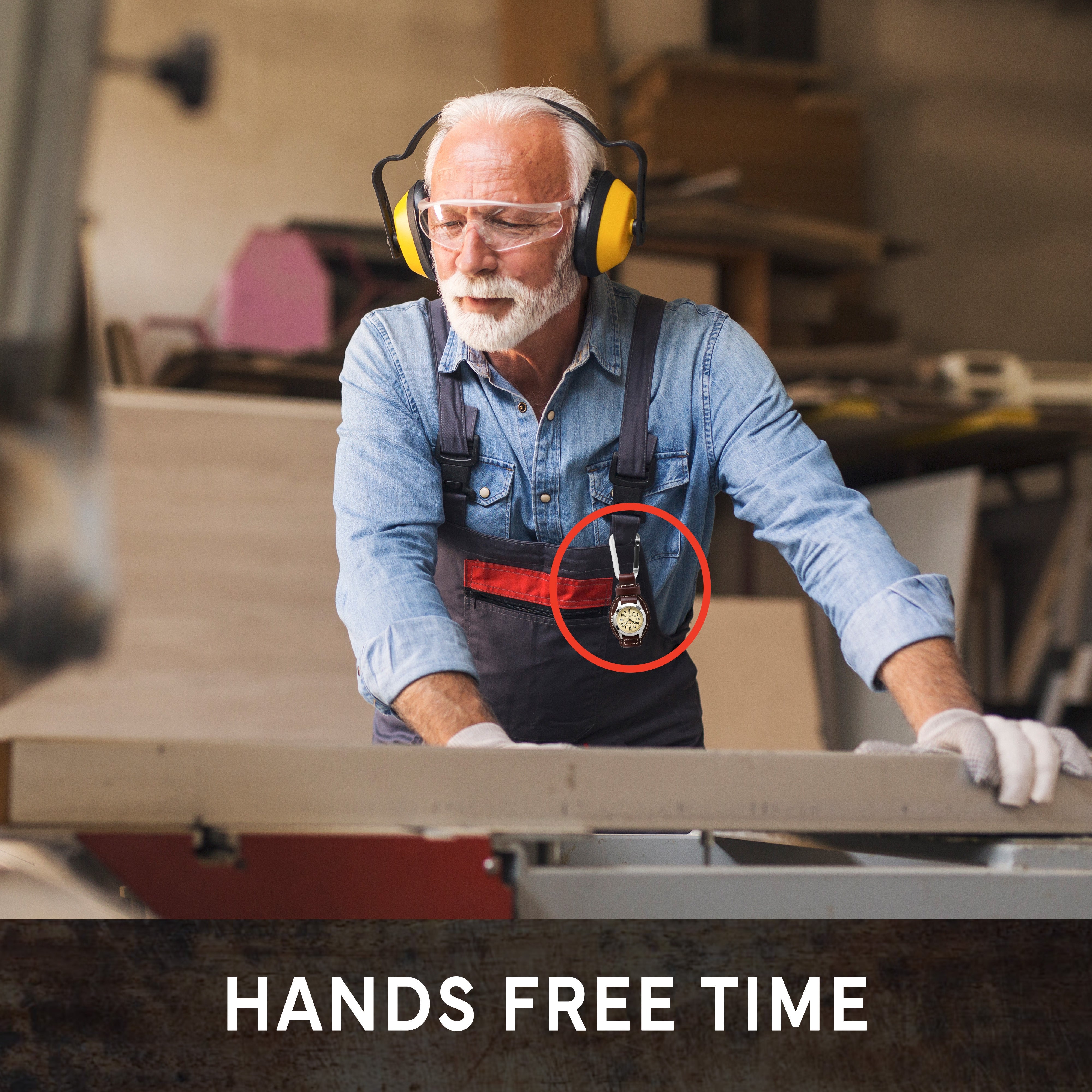 Dakota Leather Clip in Brown