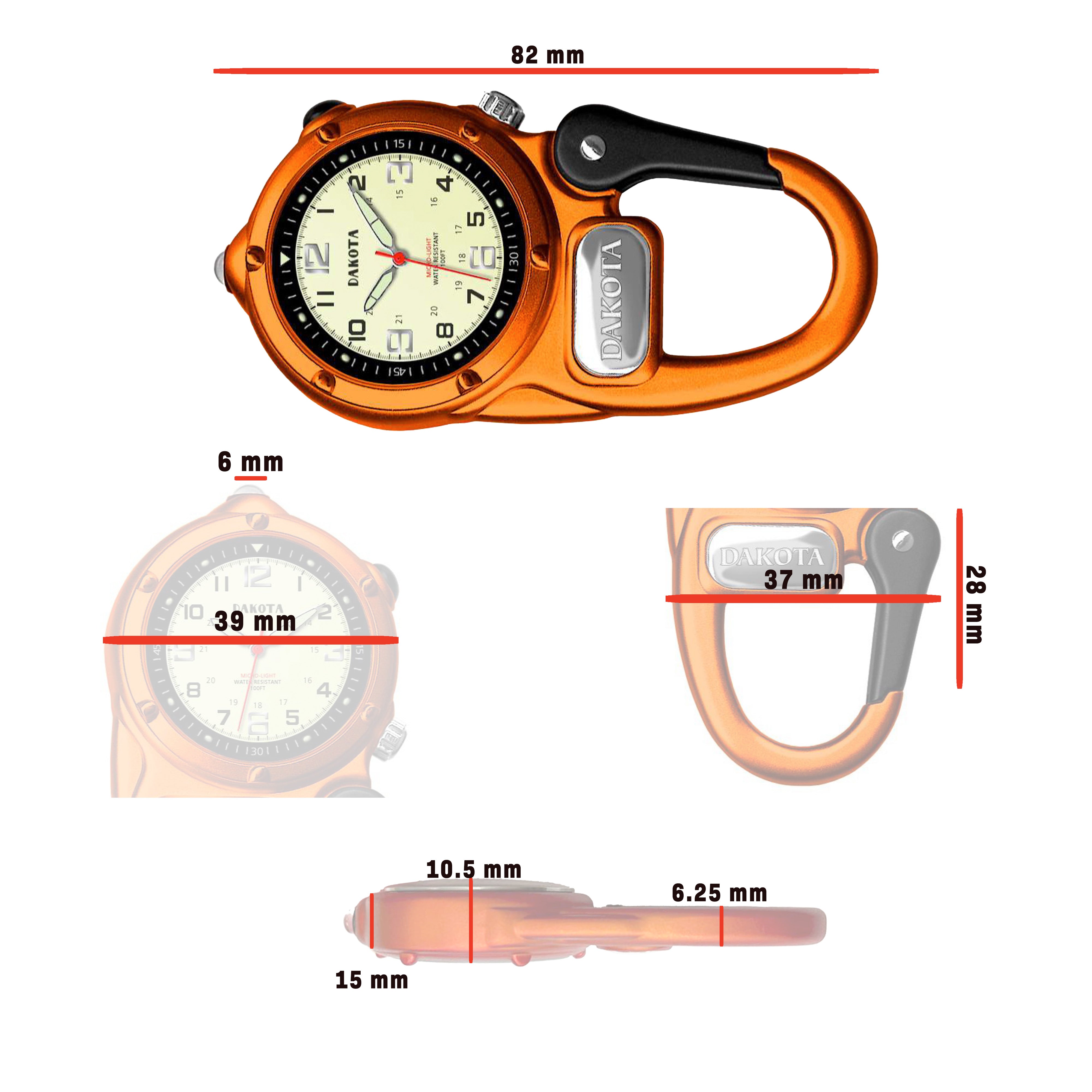 Miniclip Military Microlight Watch
