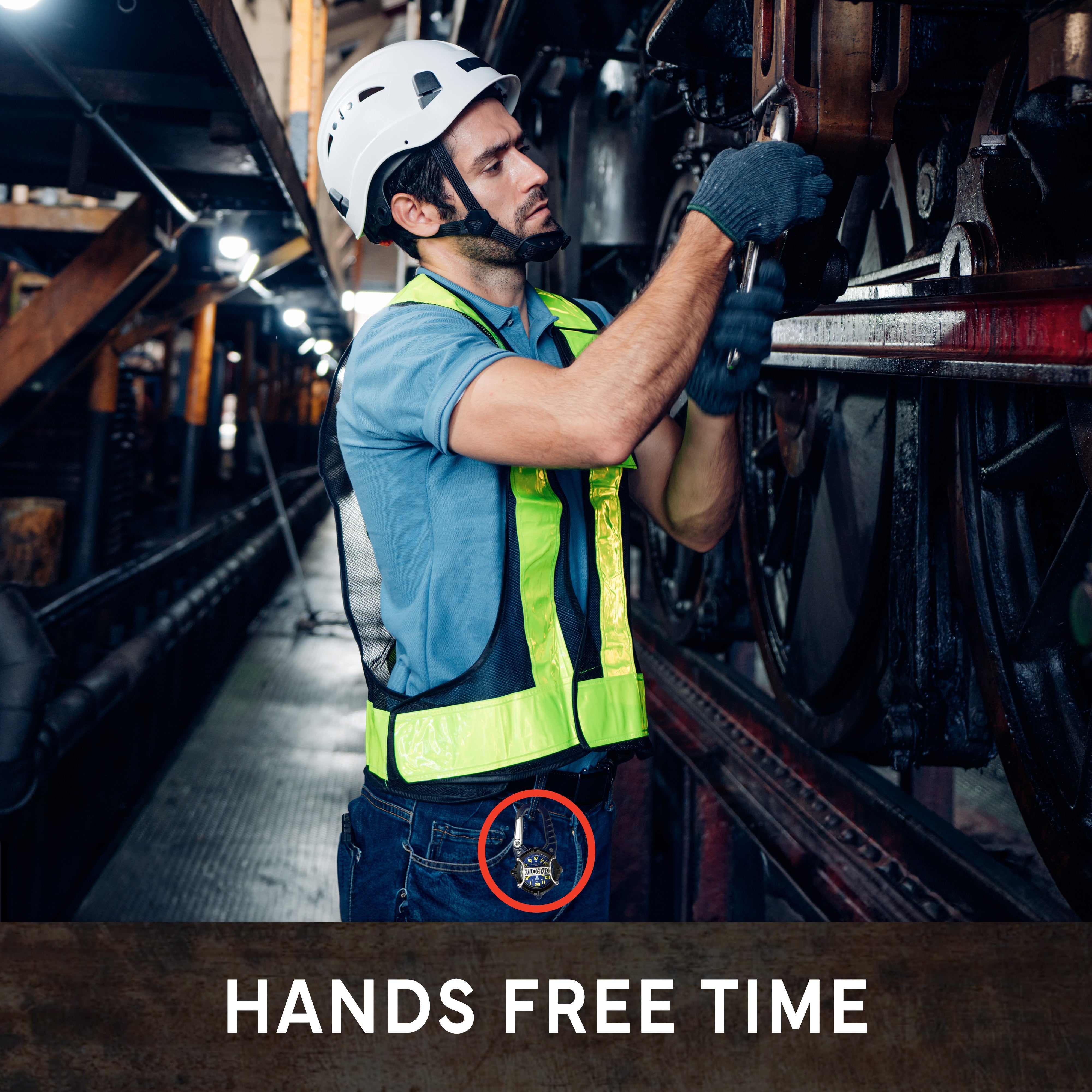 Analog Cage Military Army Clip Watch