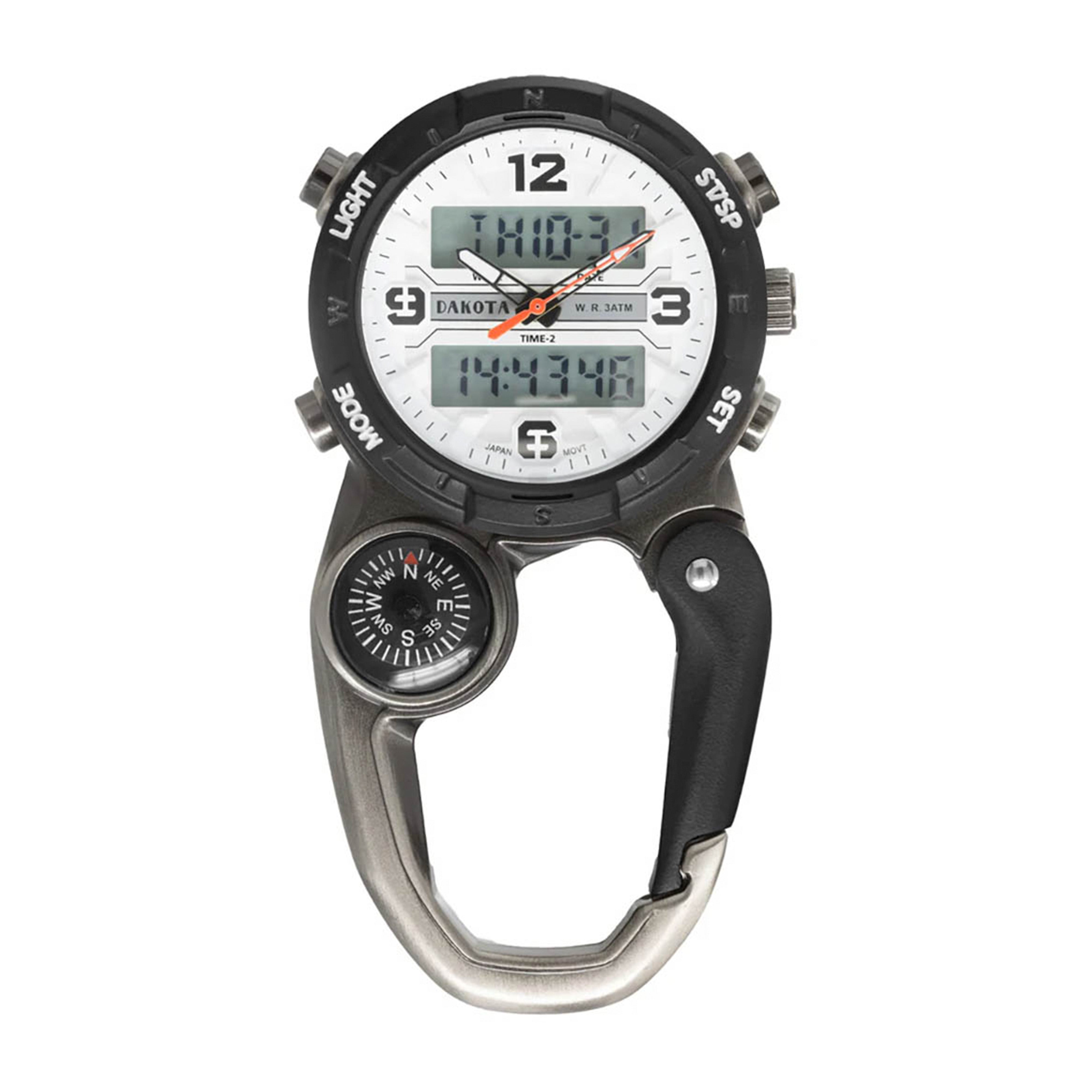 Analog Digital Military Clip Watch