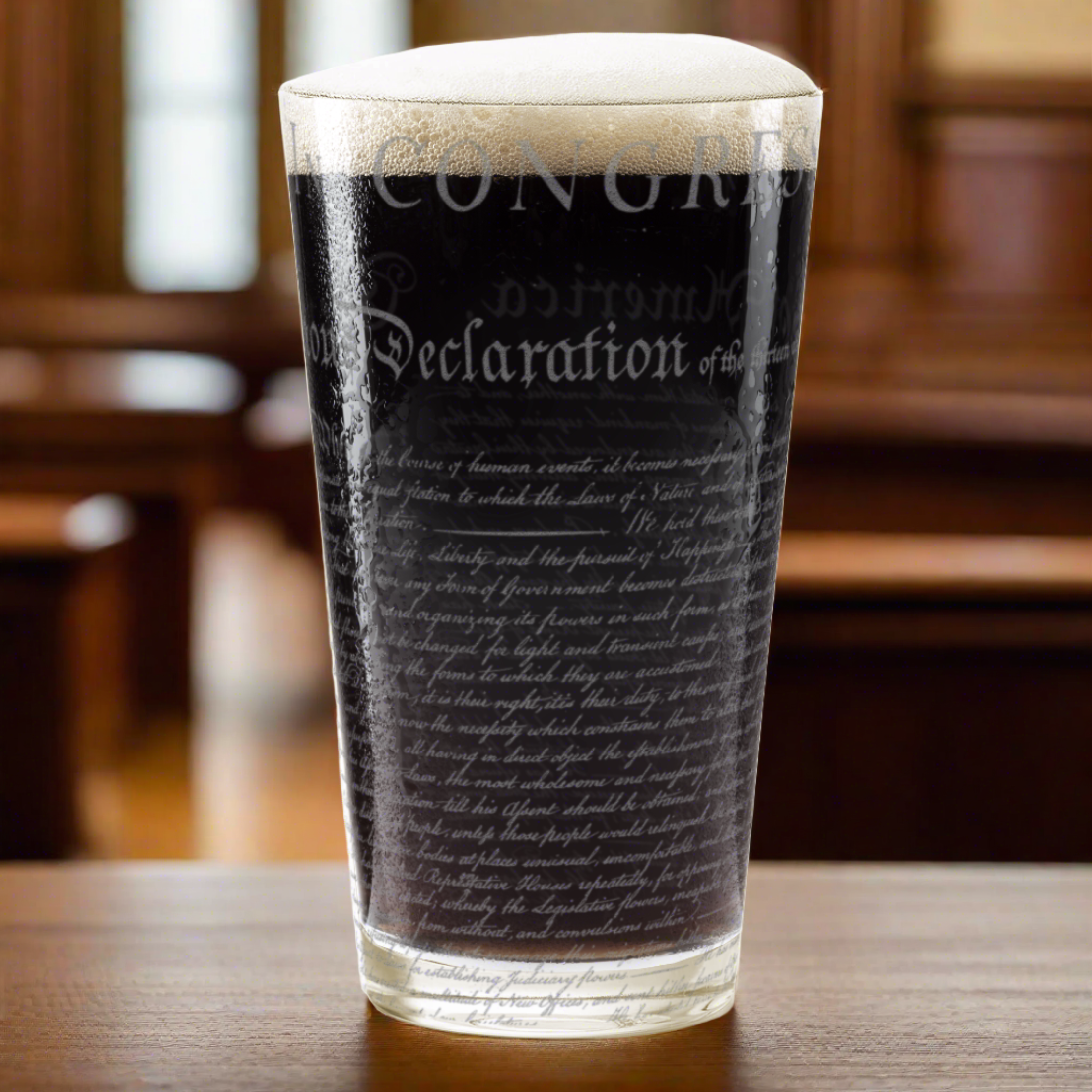 Declaration of Independence Pint Glass