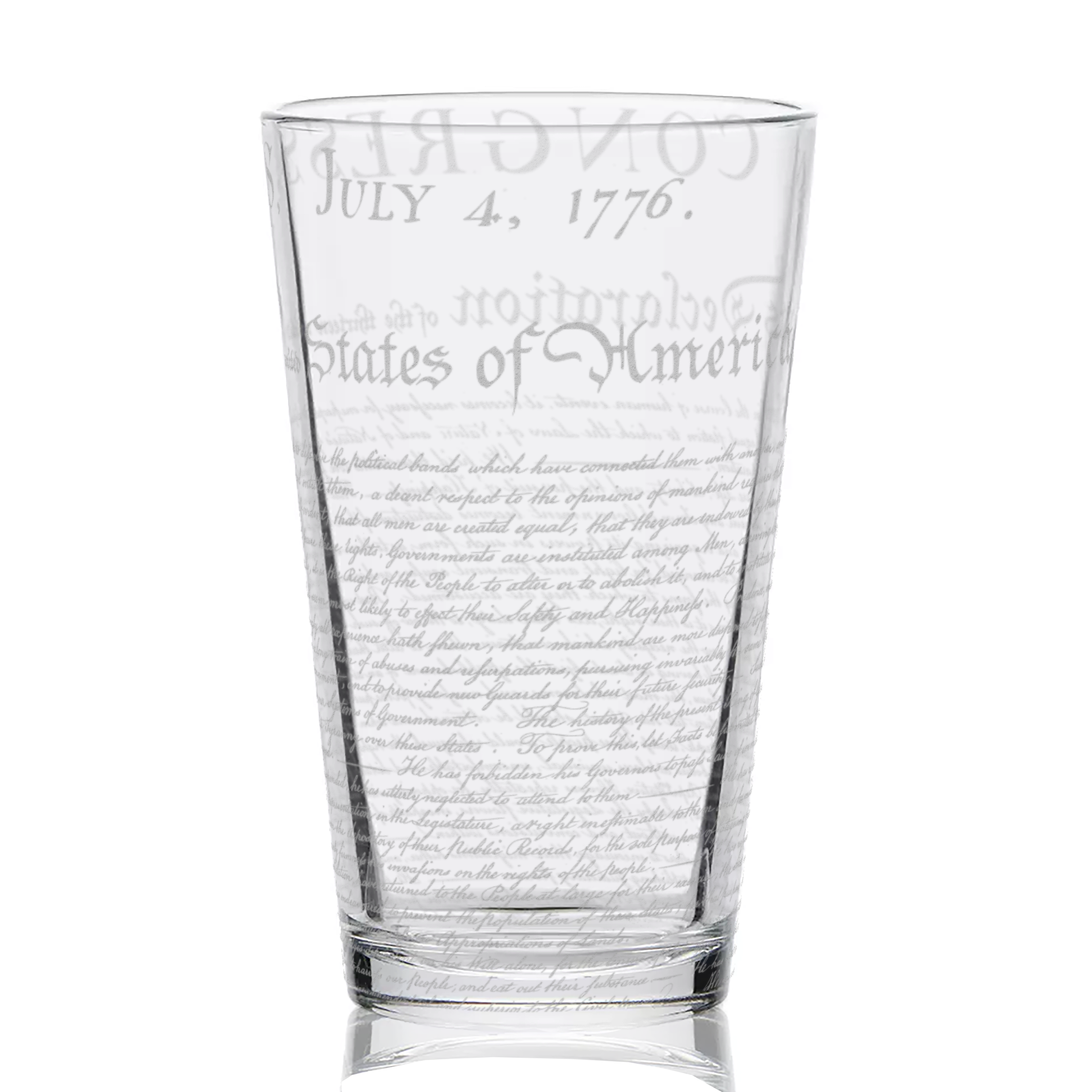 Declaration of Independence Pint Glass