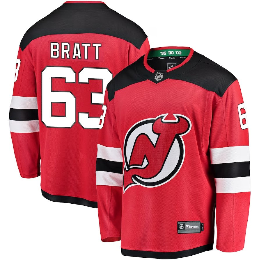 New Jersey Devils Jesper Bratt Home Breakaway Player Jersey
