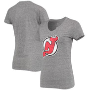 New Jersey Devils Women's Distressed Logo T-Shirt