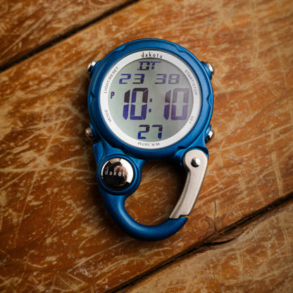 Petite Digital Clip Watch in Blue