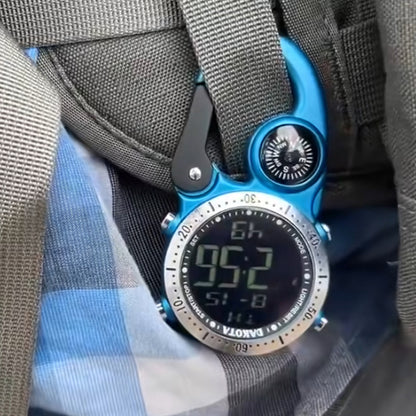 Digital Clip Watch in Blue