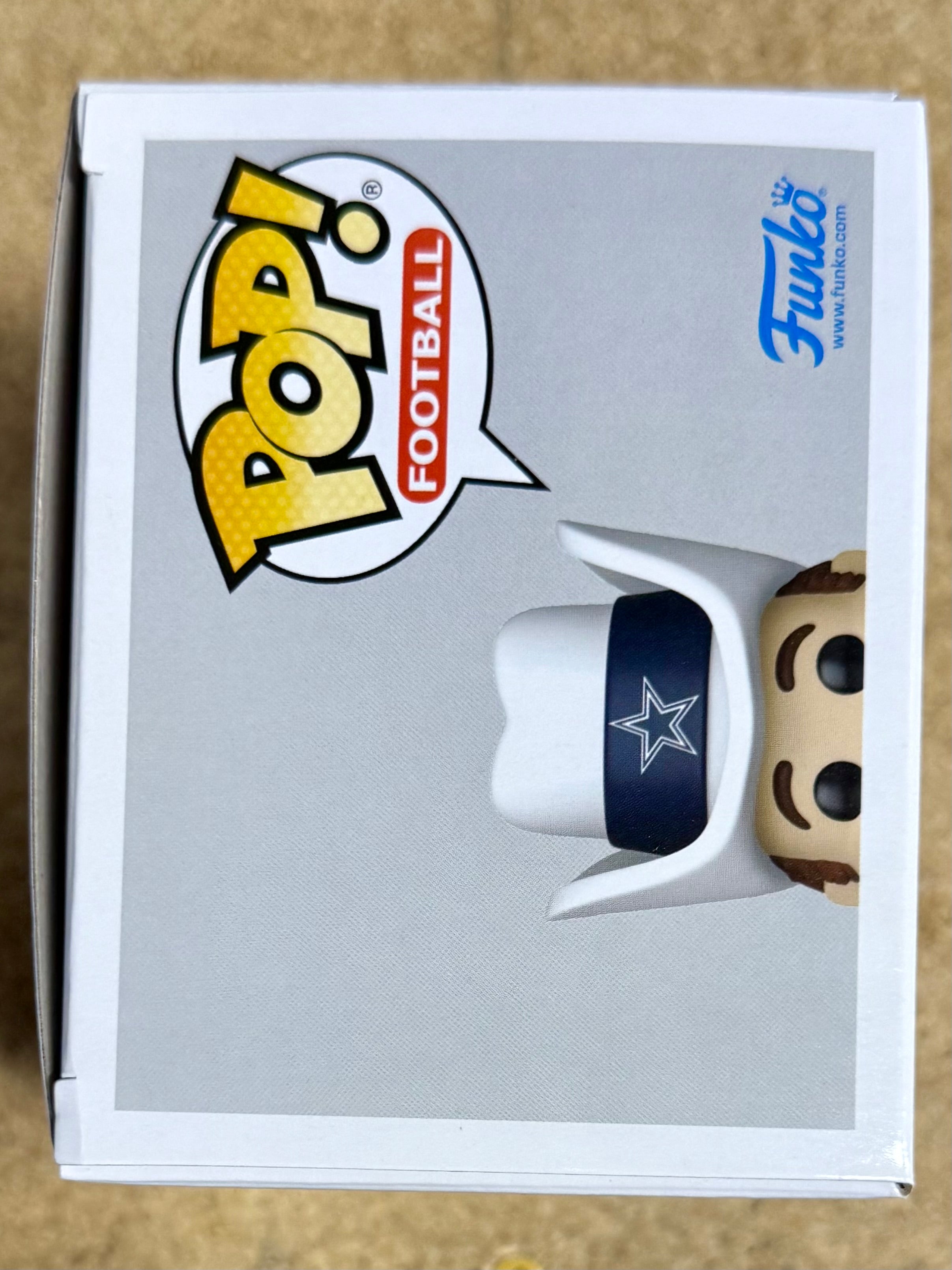 Autographed Jaydon Blue Signed NFL Dallas Cowboys Mascot Rowdy Funko Pop! #314
