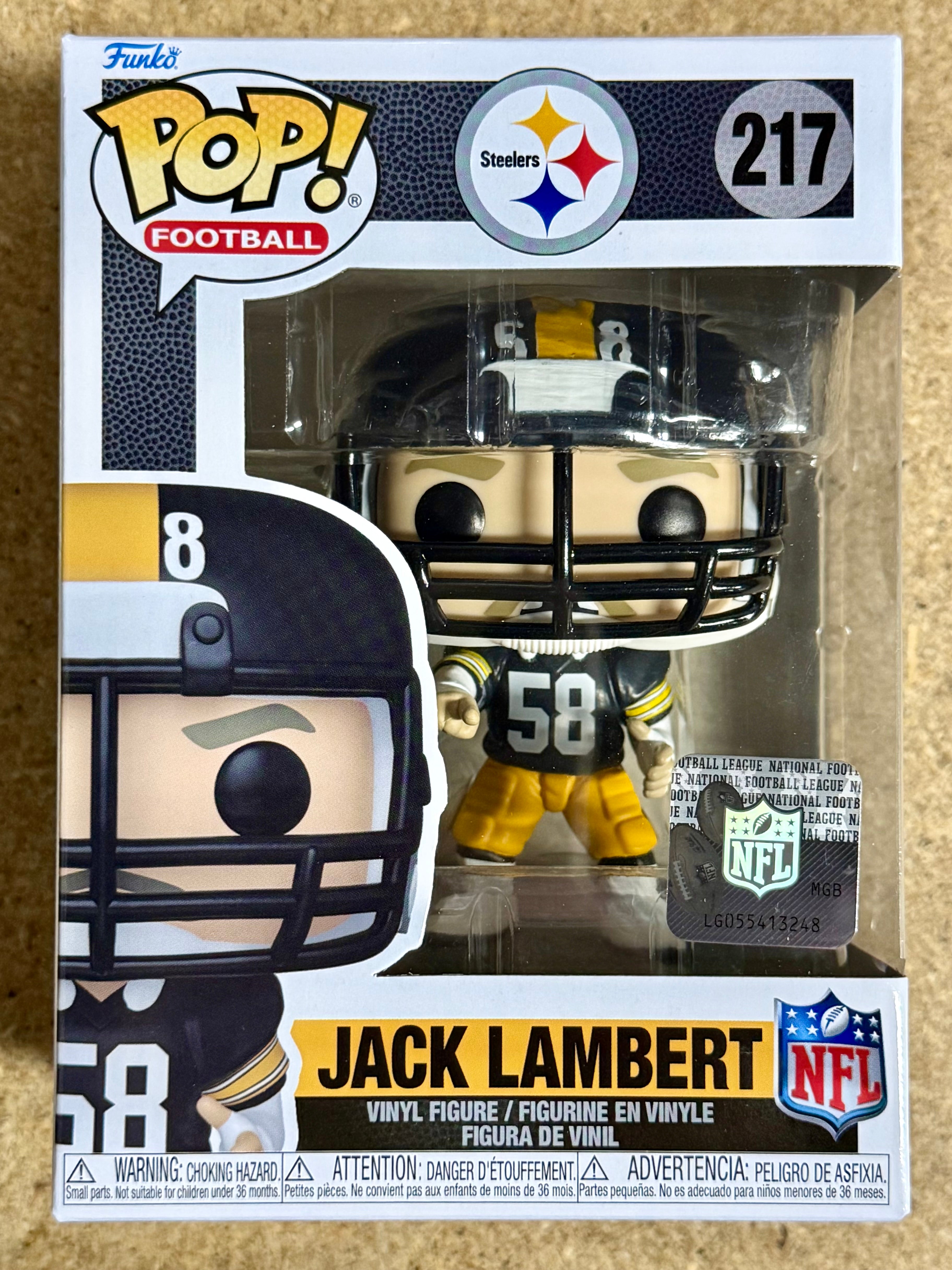 Funko Pop! Football Jack Lambert #217 NFL Pittsburgh Steelers 2024 Linebacker