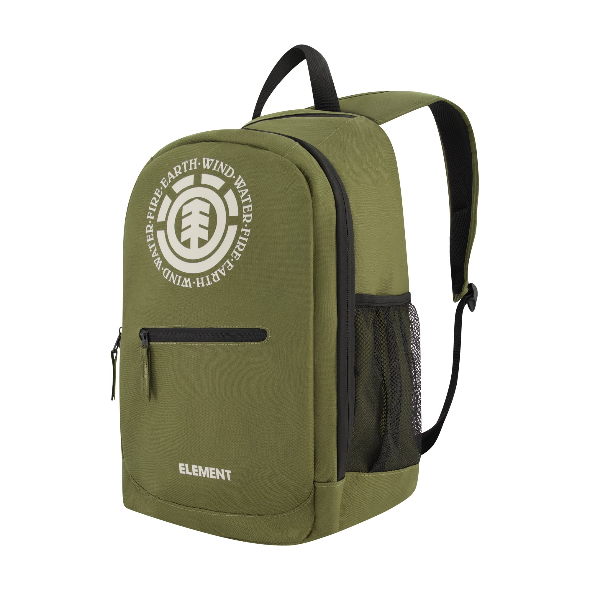 Element Backpack Classic Logo School And Travel Bag With Laptop Sleeve - Army Green