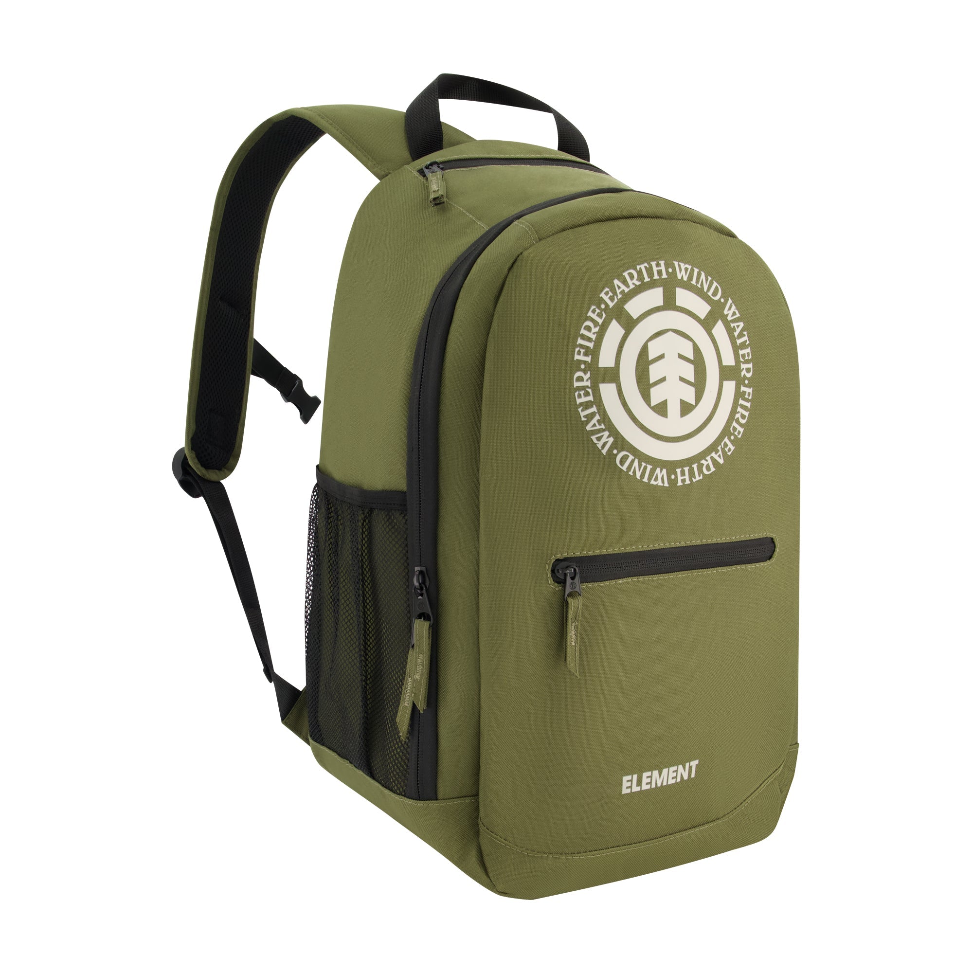 Element Backpack Classic Logo School And Travel Bag With Laptop Sleeve - Army Green