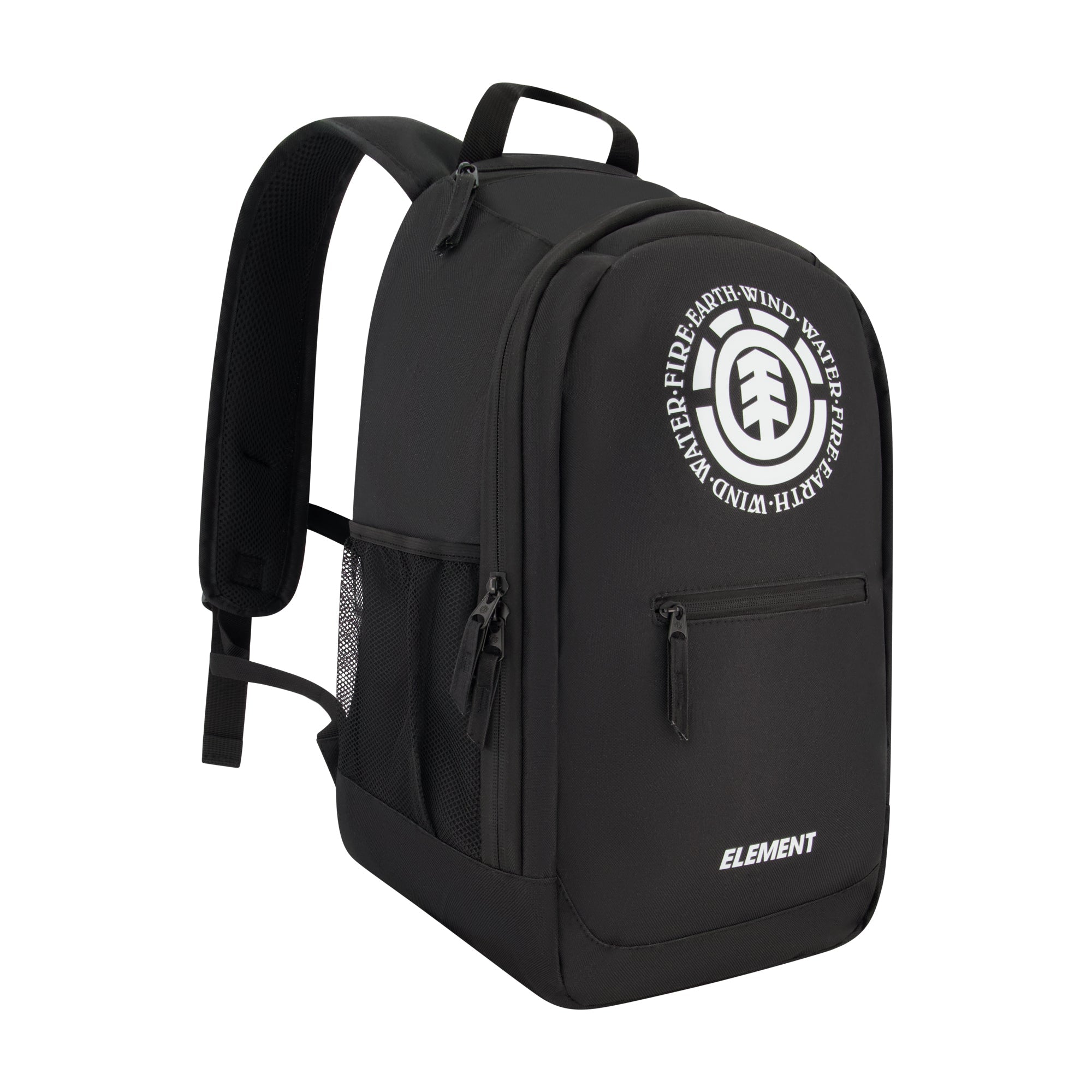 Element Backpack Classic Logo School And Travel Bag With Laptop Sleeve - Black
