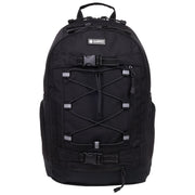 Element Ripstop Backpack- Durable Outdoor And School Bag With Skate Straps And Multiple Compartments, Black