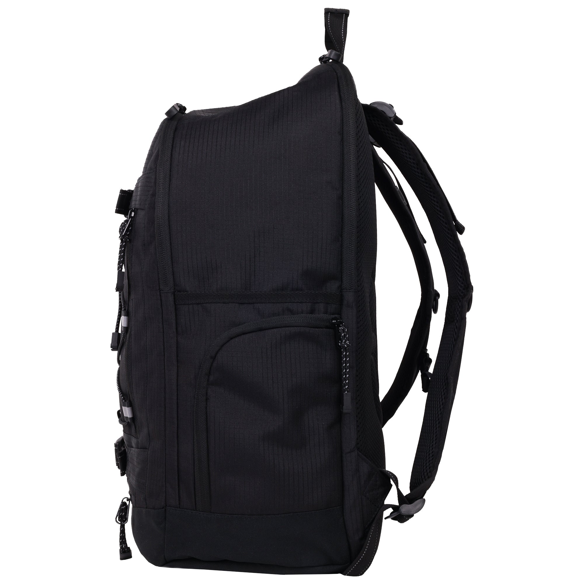 Element Ripstop Backpack- Durable Outdoor And School Bag With Skate Straps And Multiple Compartments, Black