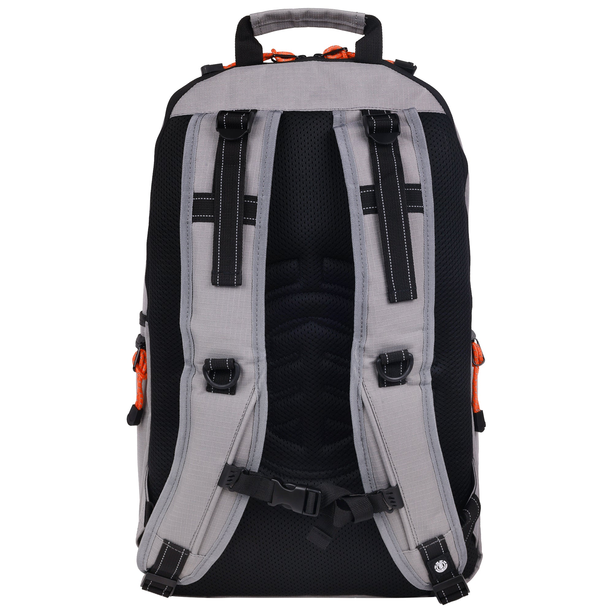 Element Ripstop Backpack- Durable Outdoor And School Bag With Skate Straps And Multiple Compartments, Grey