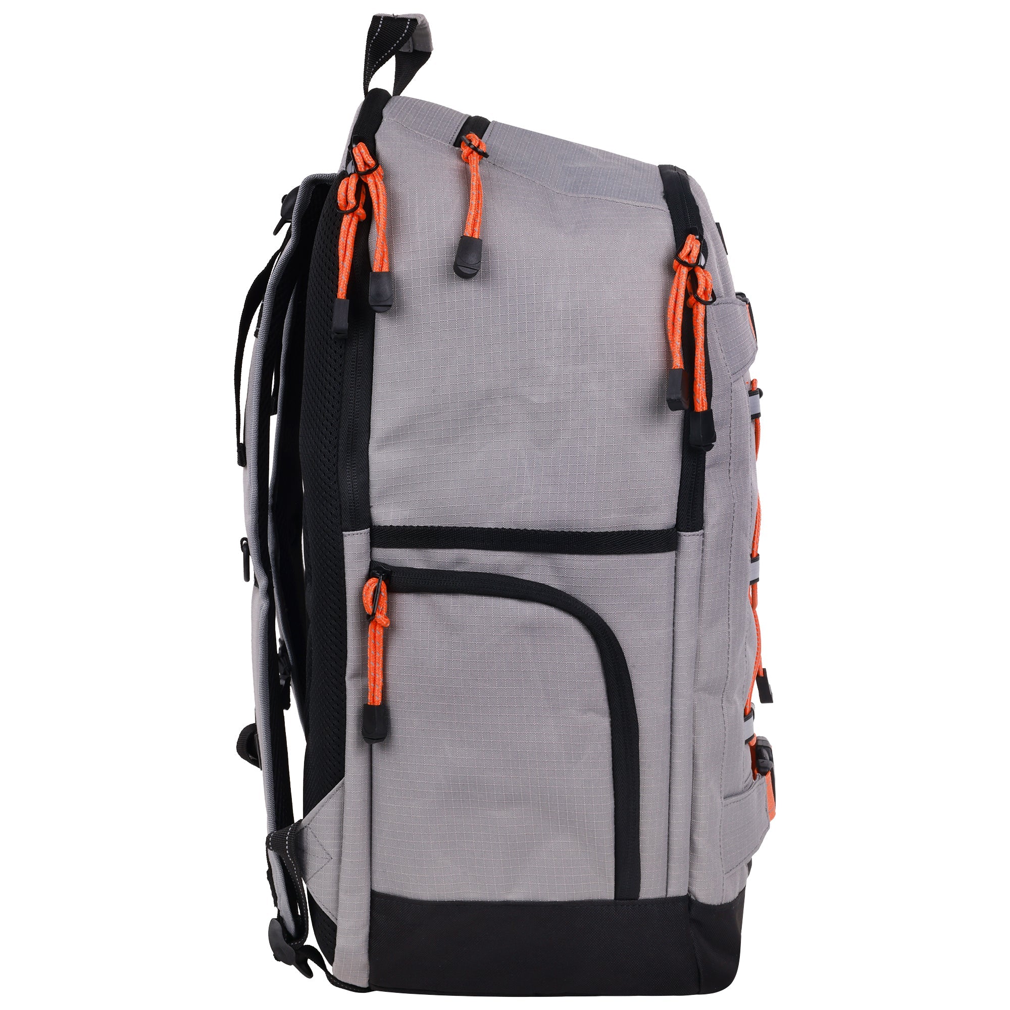 Element Ripstop Backpack- Durable Outdoor And School Bag With Skate Straps And Multiple Compartments, Grey
