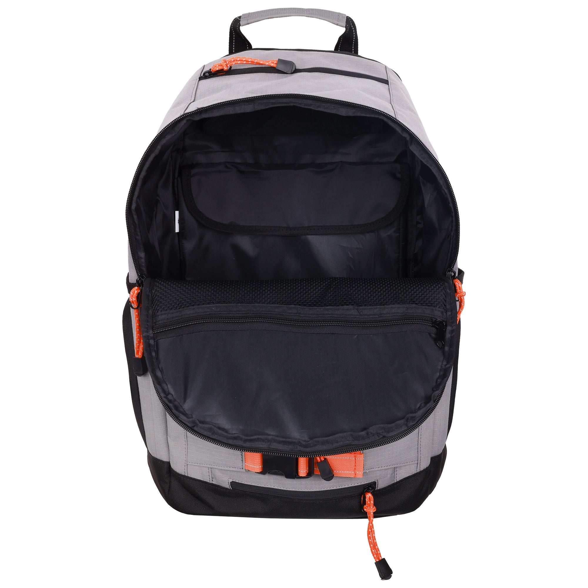 Element Ripstop Backpack- Durable Outdoor And School Bag With Skate Straps And Multiple Compartments, Grey