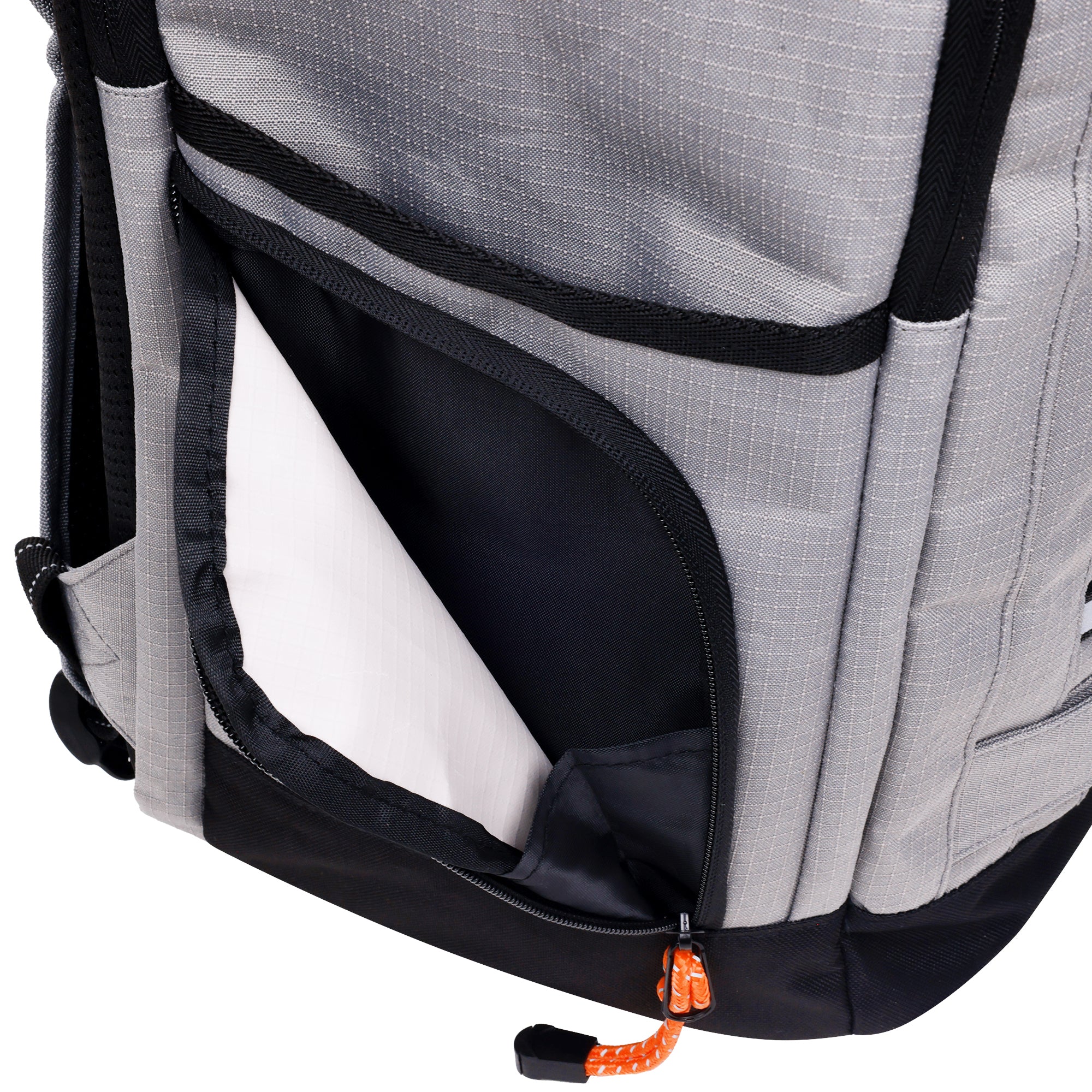 Element Ripstop Backpack- Durable Outdoor And School Bag With Skate Straps And Multiple Compartments, Grey