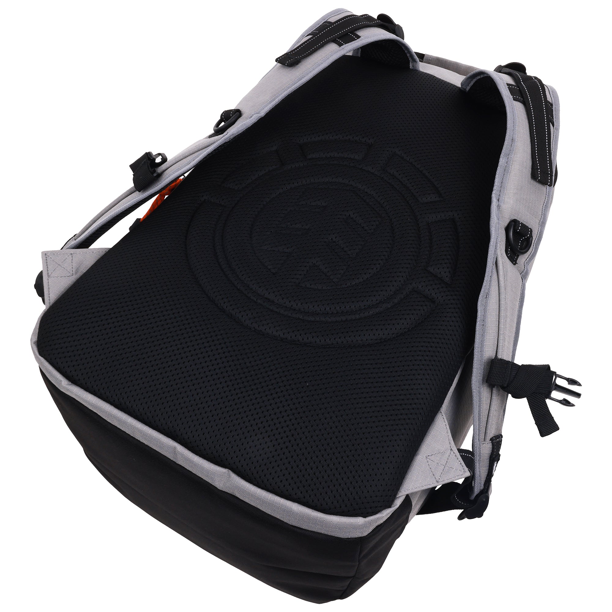 Element Ripstop Backpack- Durable Outdoor And School Bag With Skate Straps And Multiple Compartments, Grey