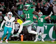 AJ Brown Kelly Green Touchdown Philadelphia Eagles 8" x 10" Football Photo