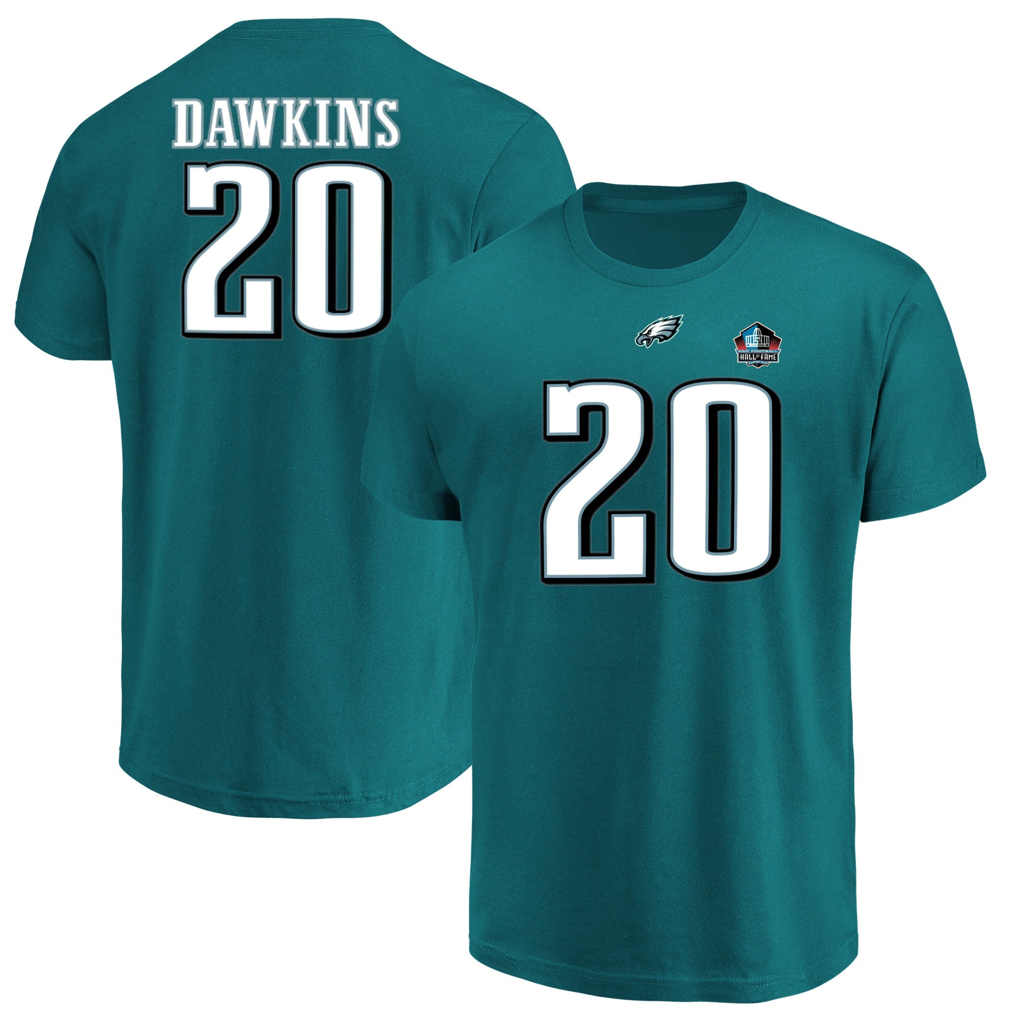Philadelphia Eagles Brian Dawkins Hall of Fame Inductee Player Name & Number T-Shirt