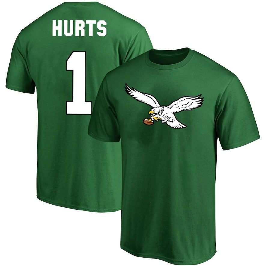 Philadelphia Eagles Jalen Hurts Name & Number T-Shirt
