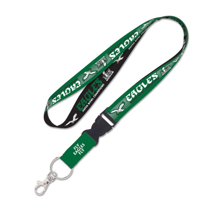 Philadelphia Eagles Super Bowl LIX Champions Throwback Keychain Lanyard