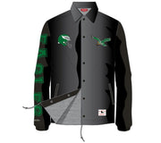 Philadelphia Eagles Coaches Classic Raglan Full-Snap Windbreaker Jacket