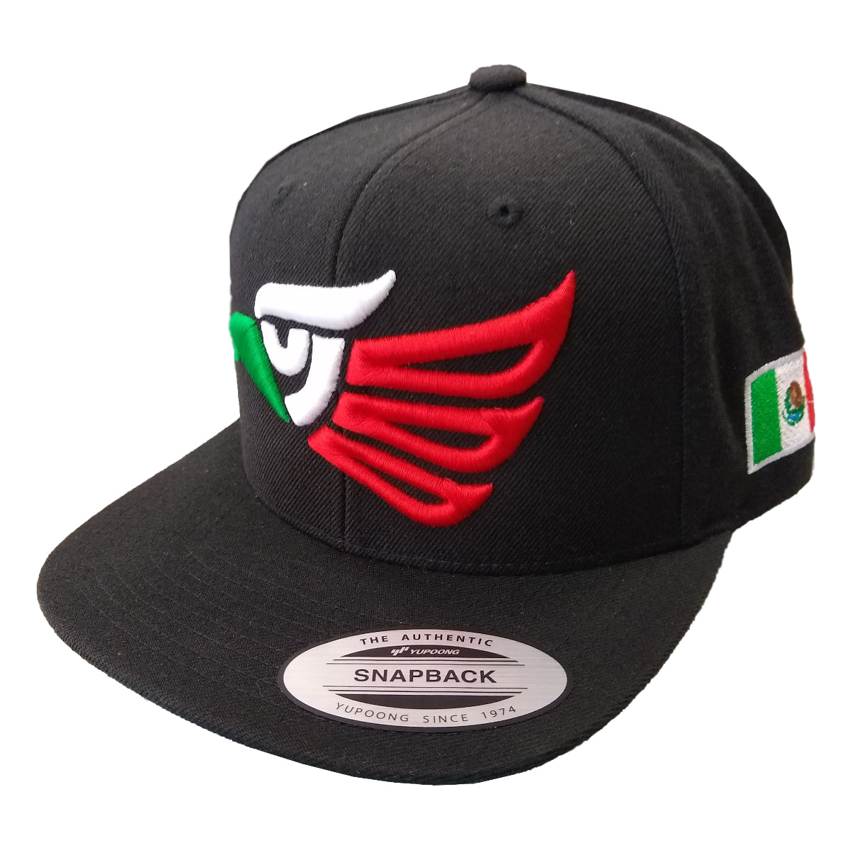 Embroidered Eagle & Mexico Slim Logo Snapback Hat