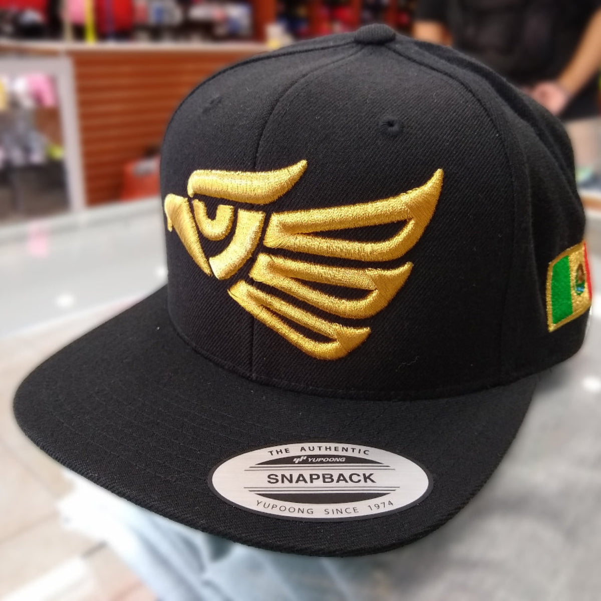 Embroidered Eagle & Mexico Slim Logo Snapback Hat