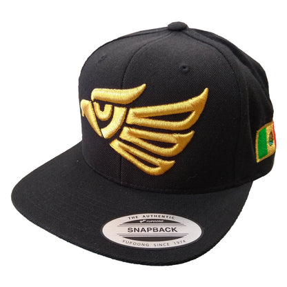 Embroidered Eagle & Mexico Slim Logo Snapback Hat