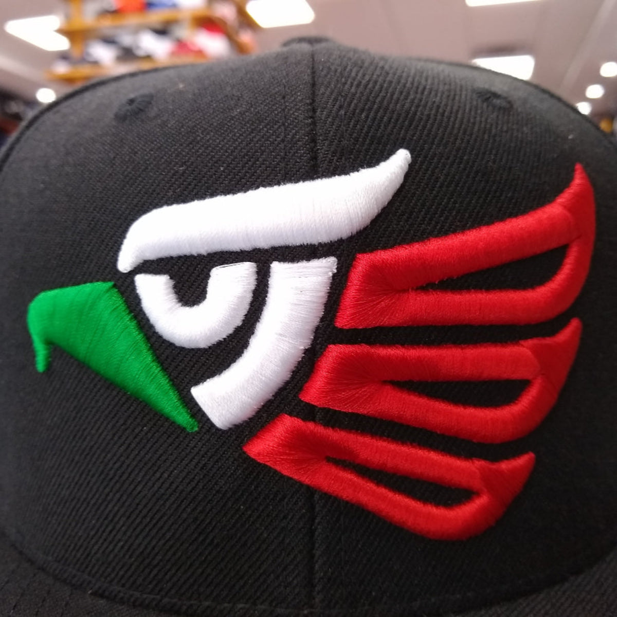 Embroidered Eagle & Mexico Slim Logo Snapback Hat