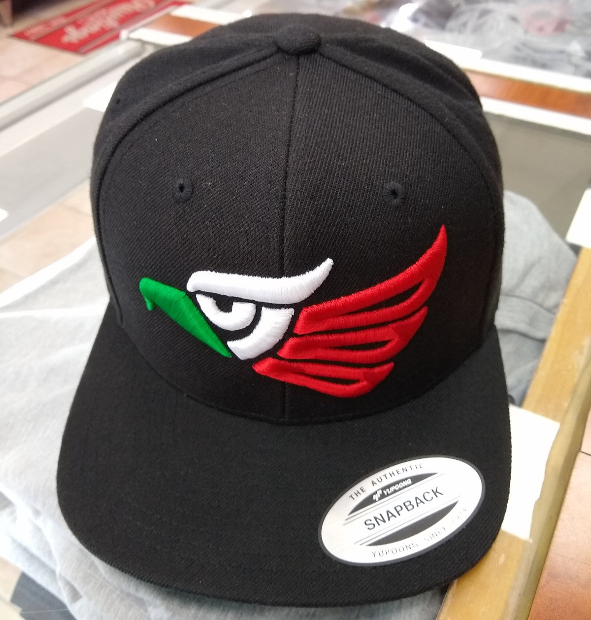 Embroidered Eagle & Mexico Slim Logo Snapback Hat