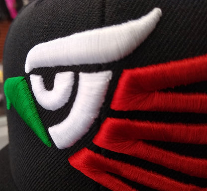 Embroidered Eagle & Mexico Slim Logo Snapback Hat
