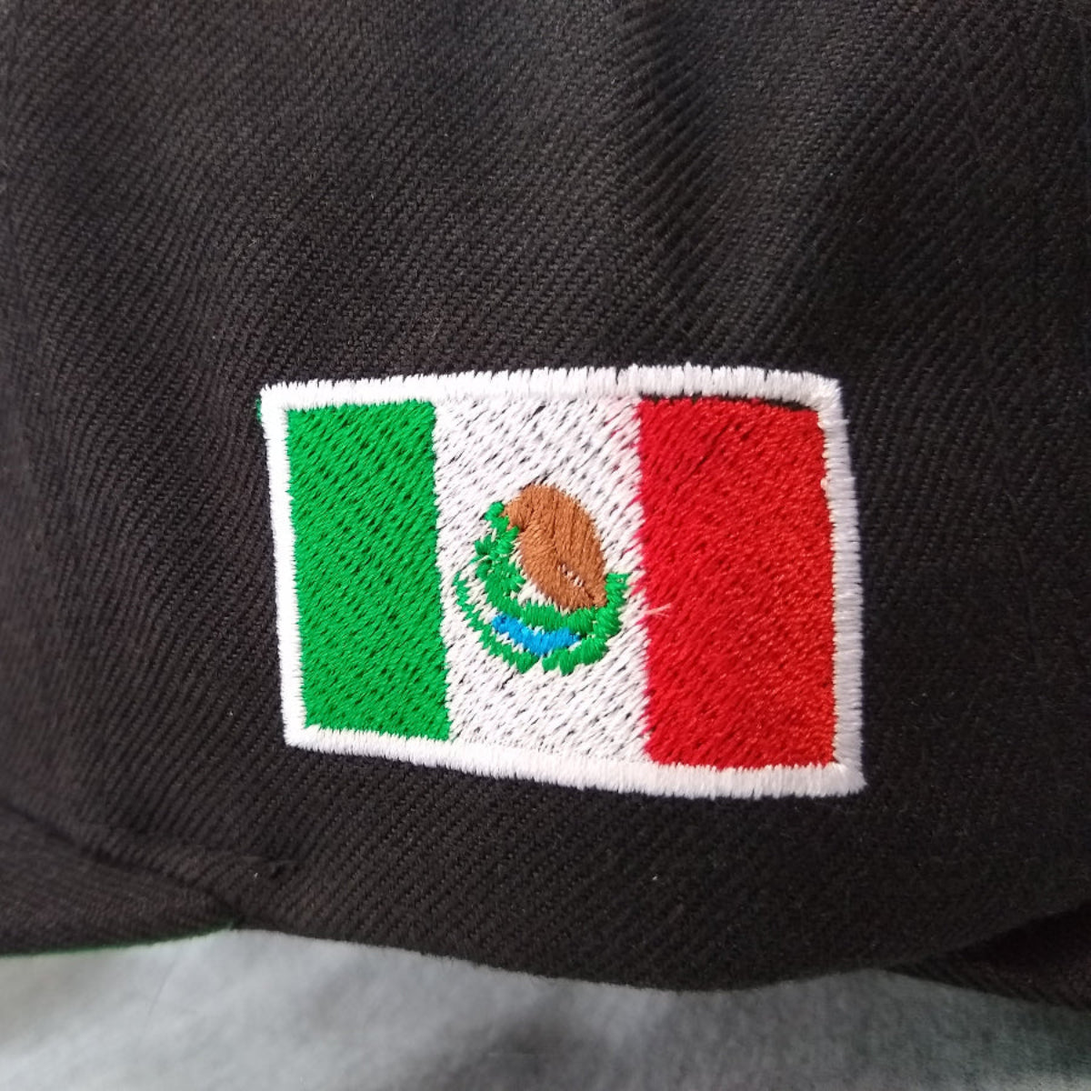 Embroidered Eagle & Mexico Flag Snapback Hat