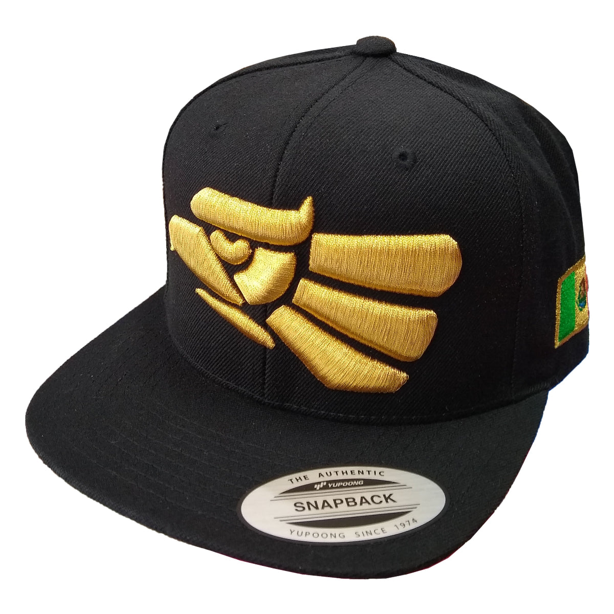 Embroidered Eagle & Mexico Flag Snapback Hat