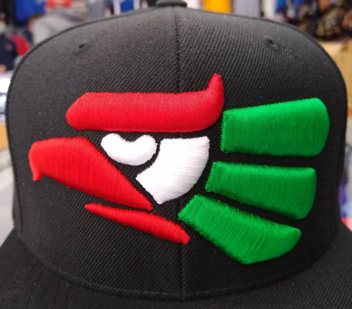 Embroidered Eagle & Mexico Flag Snapback Hat