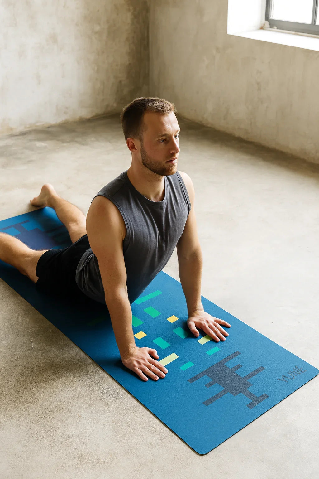 Blue Rush Flow — Mn25 6mm Non-slip Yoga Mat