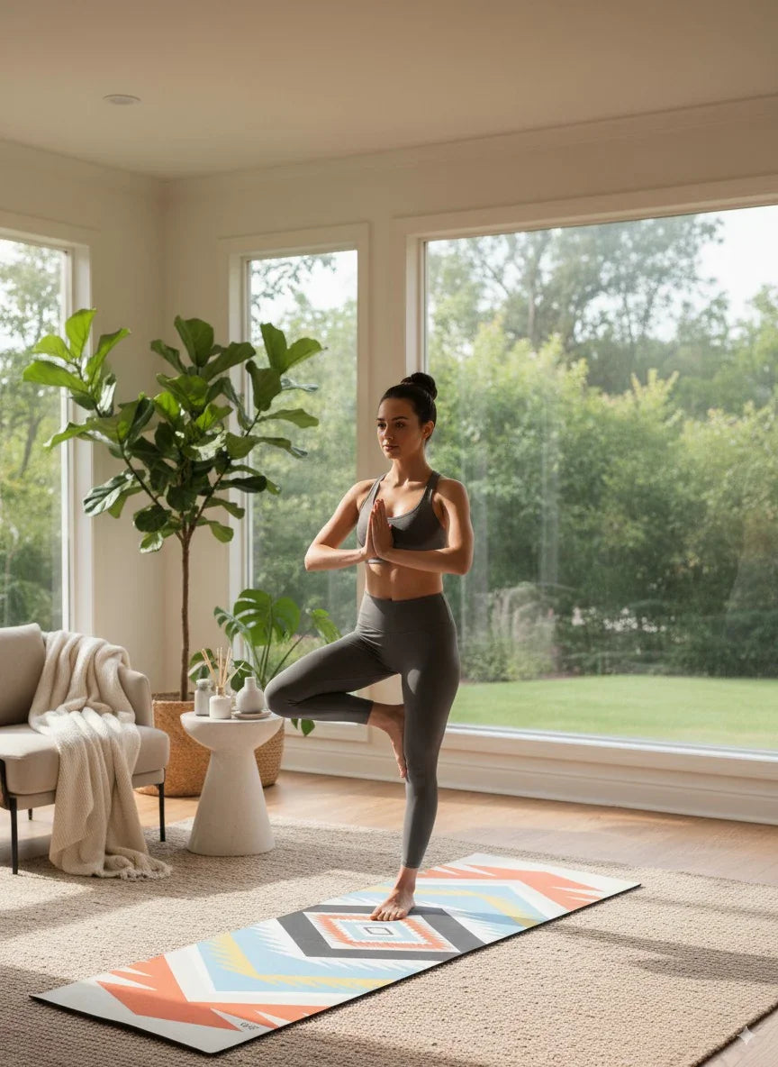 Yoga Mat | 6mm Thick | White | Non-slip | Eco Friendly | Yune Yoga | Juliet