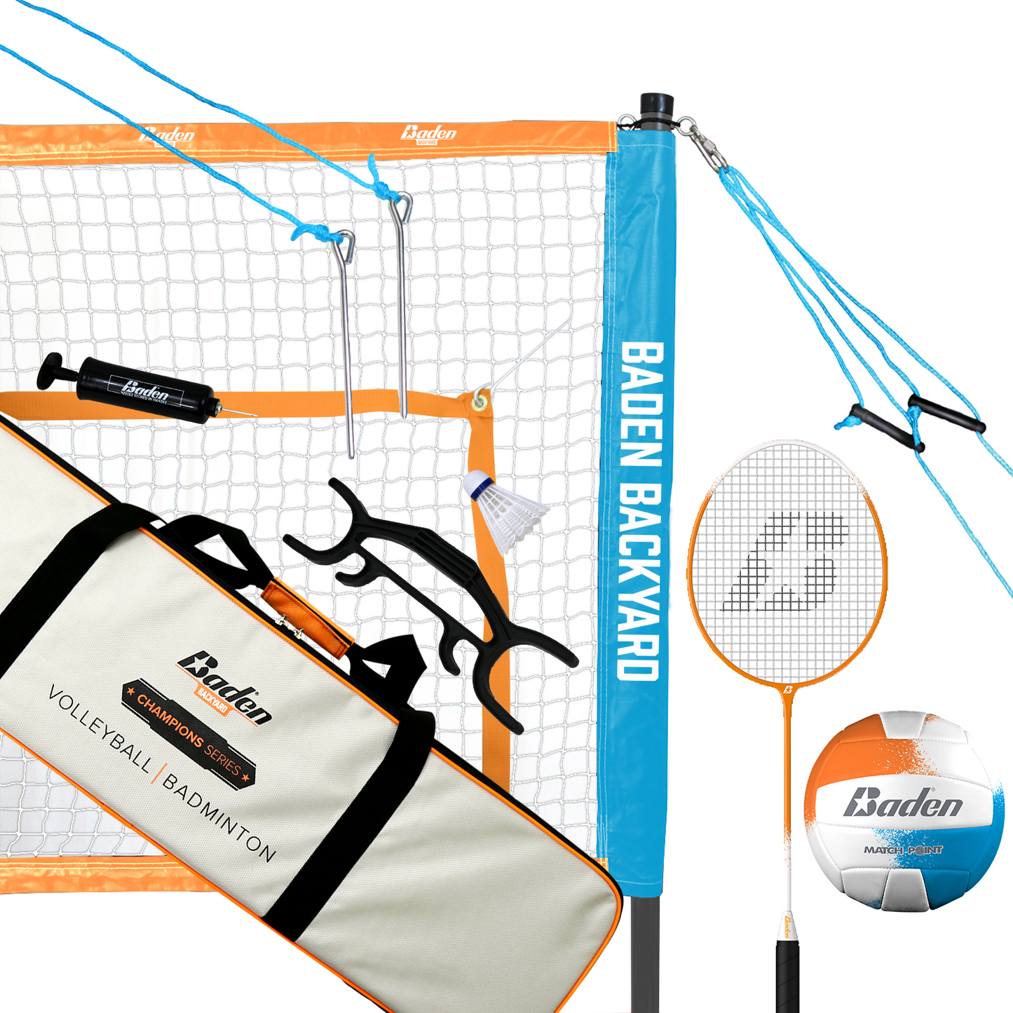 Champions Volleyball & Badminton Set