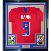 Autographed Mia Hamm 35x39 Red Soccer Team USA World Cup Jersey