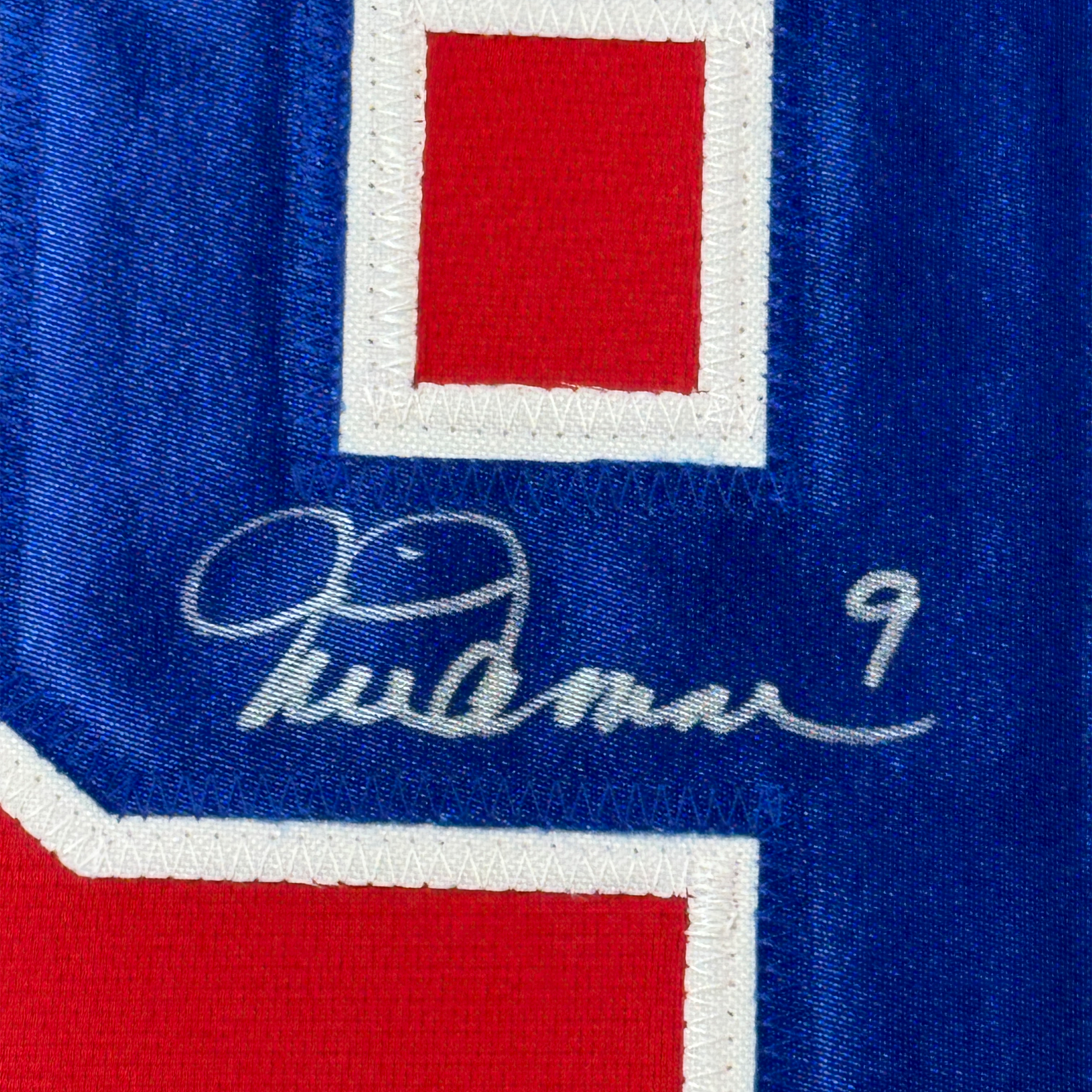 Autographed Mia Hamm 35x39 Red Soccer Team USA World Cup Jersey