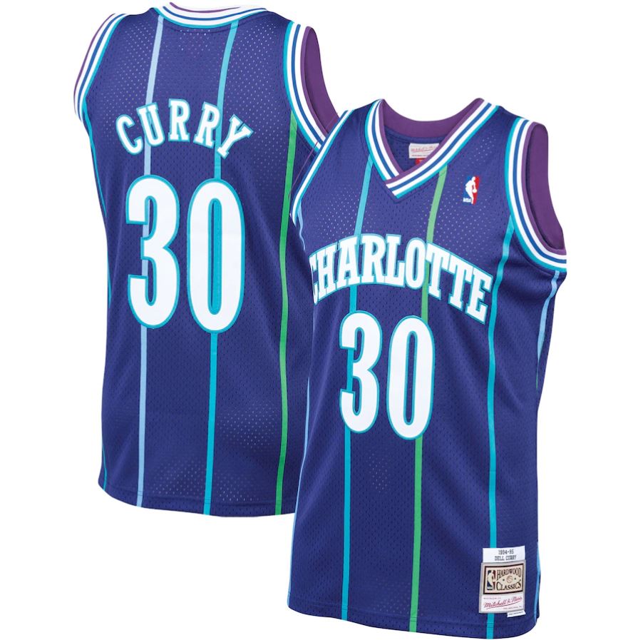 Charlotte Hornets Dell Curry Throwback Jersey