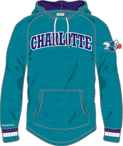 Charlotte Hornets Mitchell & Ness Legendary Slub Long-Sleeve Hoodie