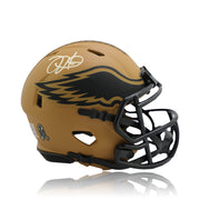 Autographed Philadelphia Eagles Jalen Hurts Salute to Service Mini-Helmet
