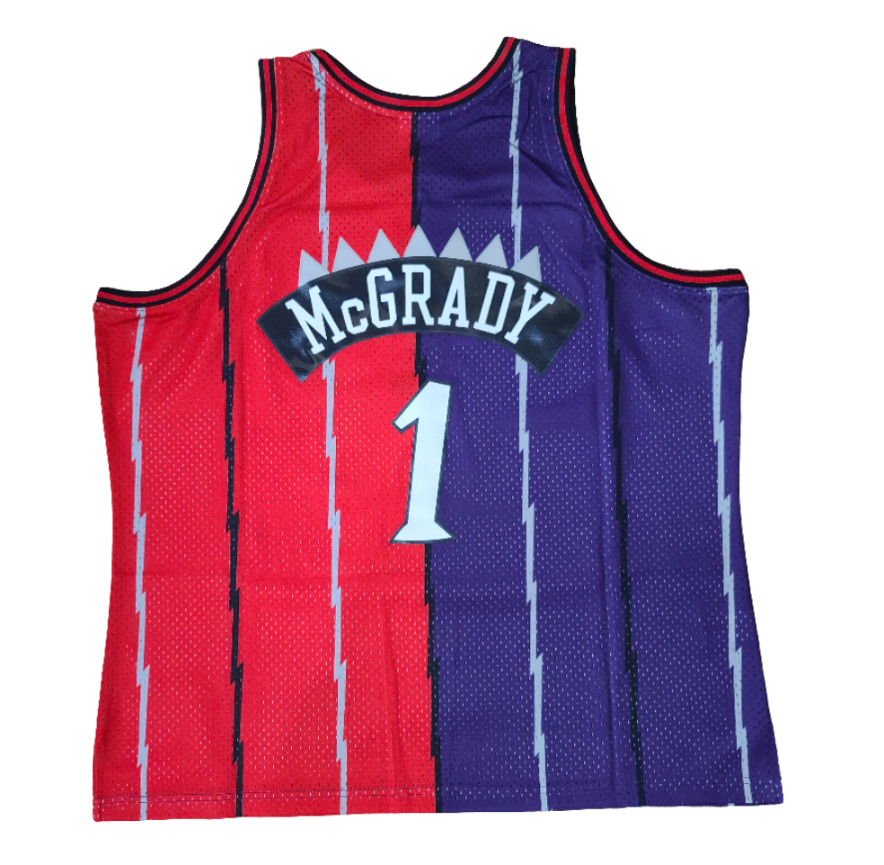 Toronto Raptors Tracy McGrady Split Mitchell & Ness Swingman jersey