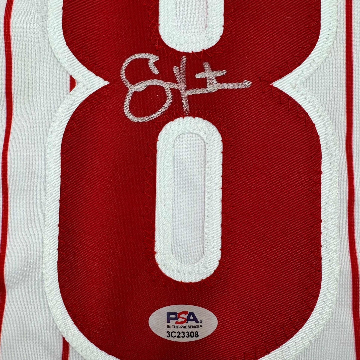 Autographed Shane Victorino Philadelphia Pinstripe Baseball Jersey