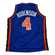 Autographed New York Knicks Nate Robinson Blue Basketball Jersey